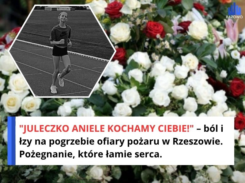 "JULECZKO ANIELE KOCHAMY CIEBIE!" – ból i łzy na pogrzebie ofiary pożaru w Rzeszowie. Pożegnanie, które łamie serca.
